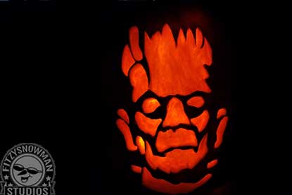 Professional pumpkin carving